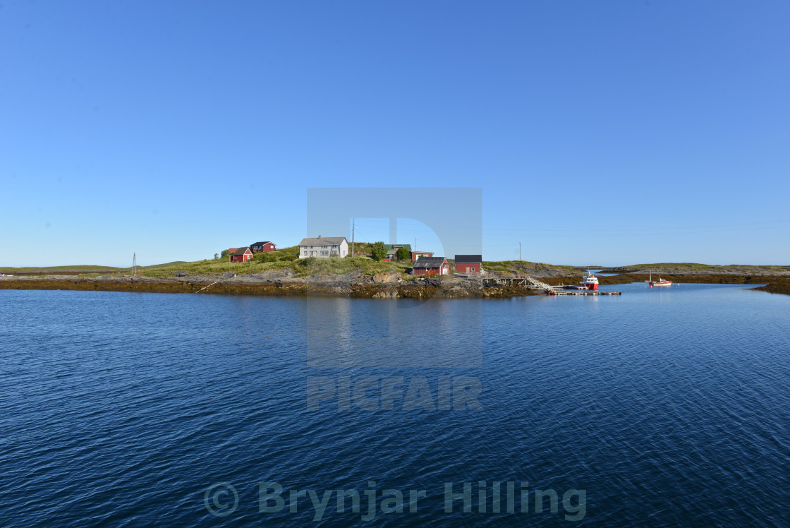 "Island in Northern Norway" stock image