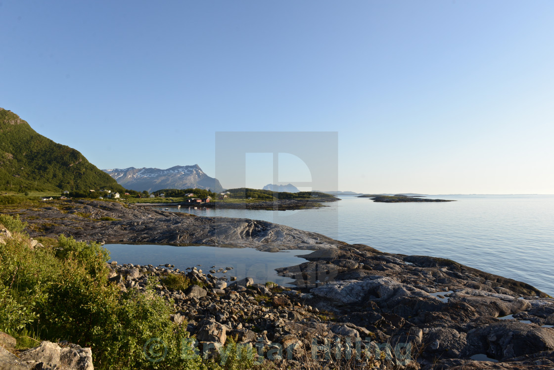 "Coastal area in summertime" stock image