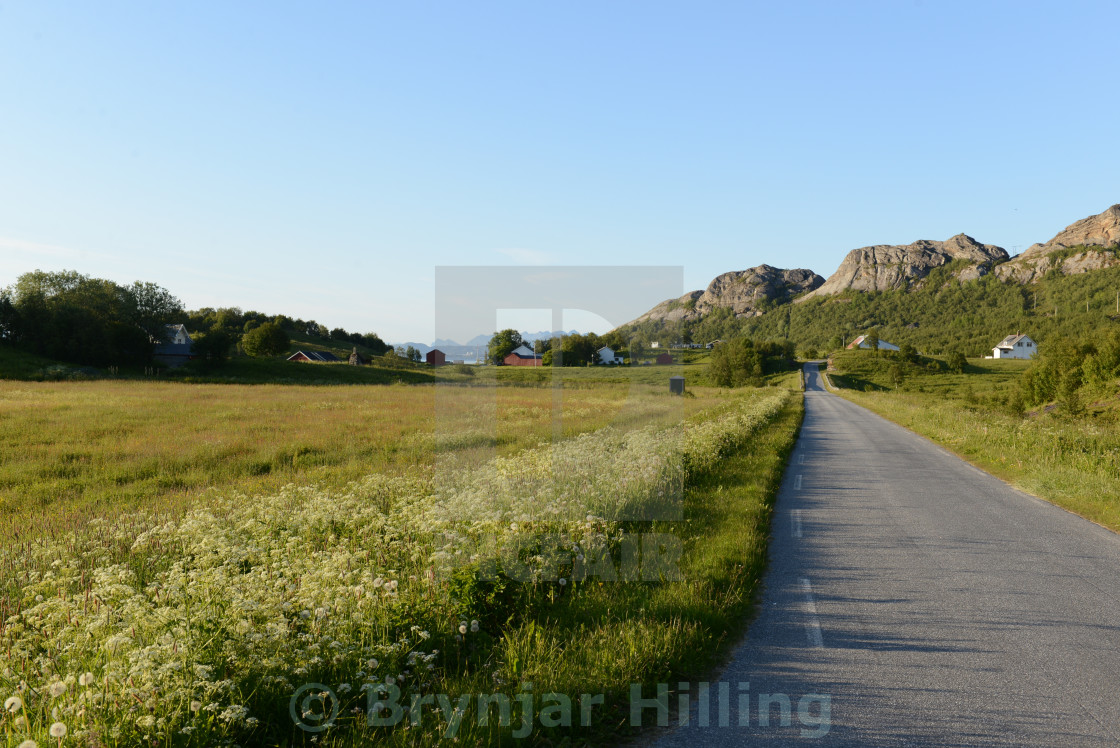 "Road in Northern Norway" stock image