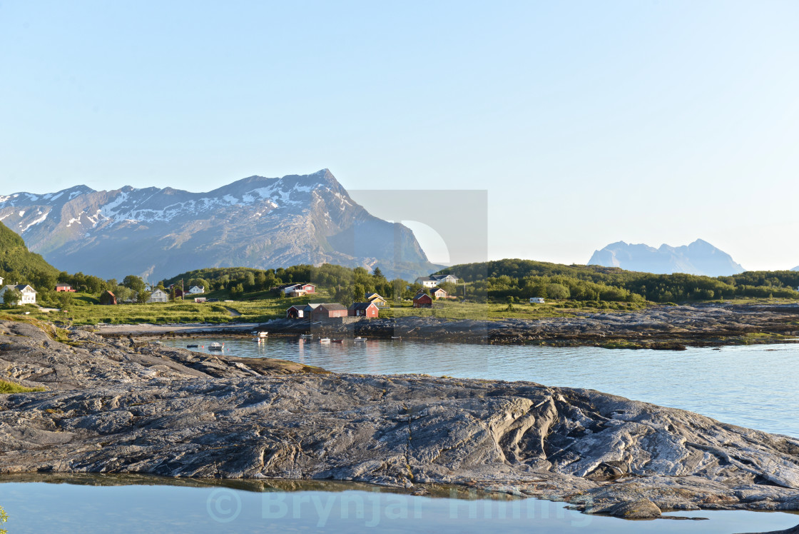 "coastal area in summertime" stock image