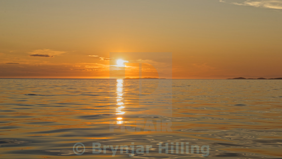 "Sunset over the sea" stock image