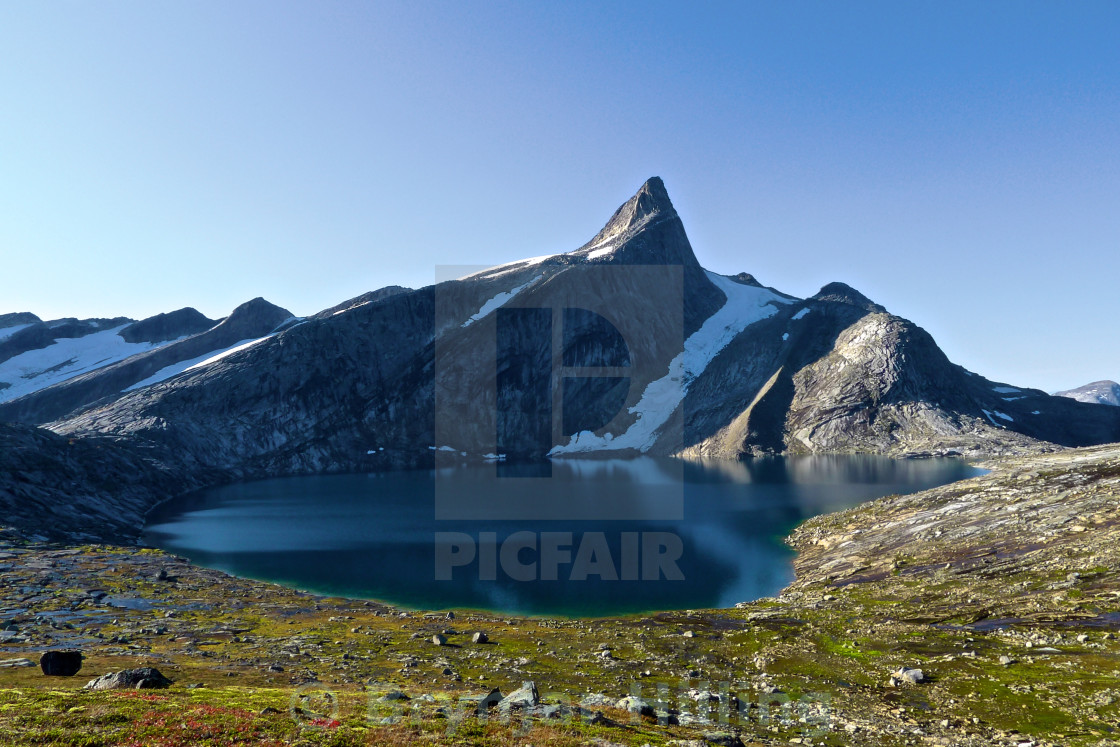 "Mountaintop in Norway" stock image