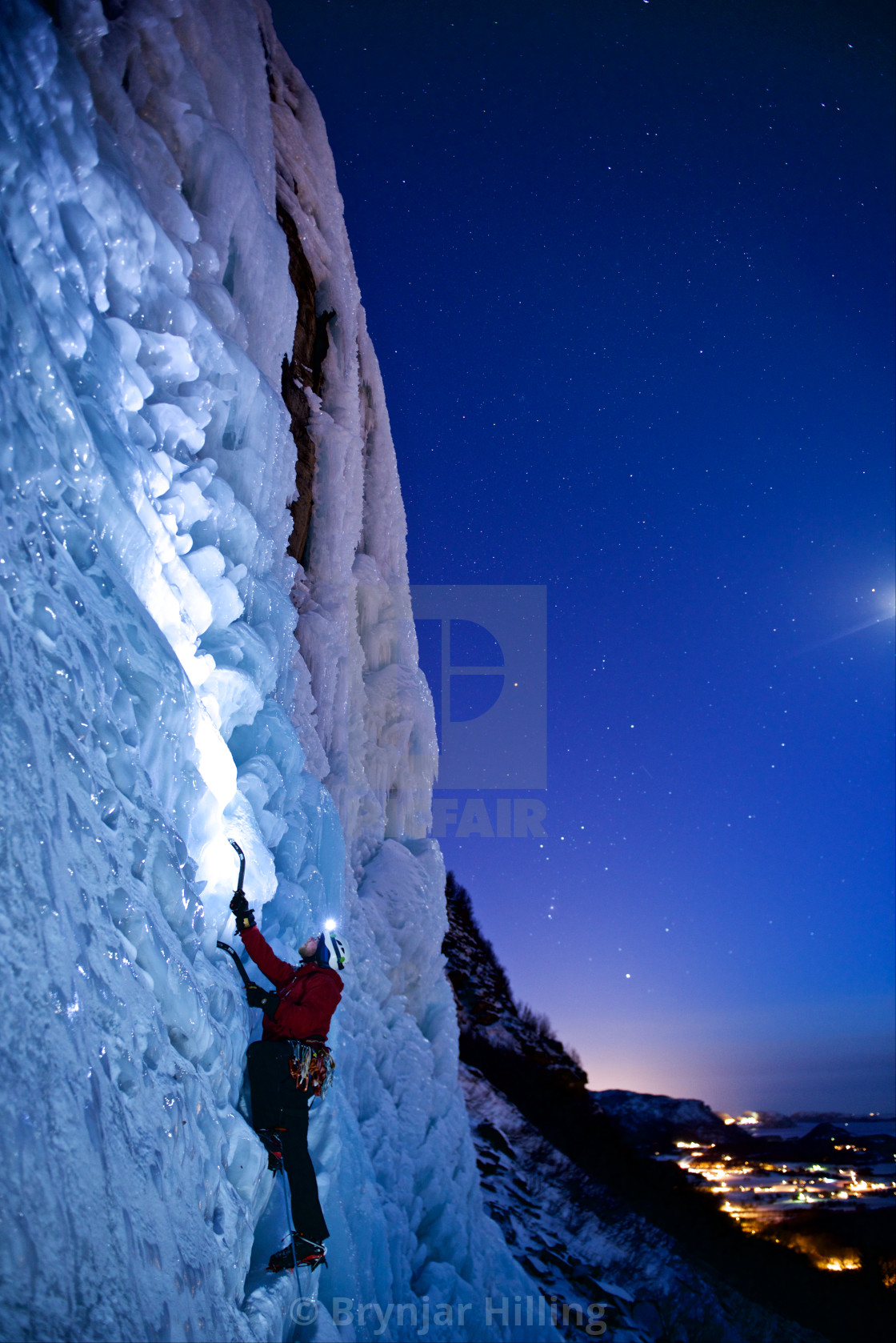 "Ice-climbing" stock image