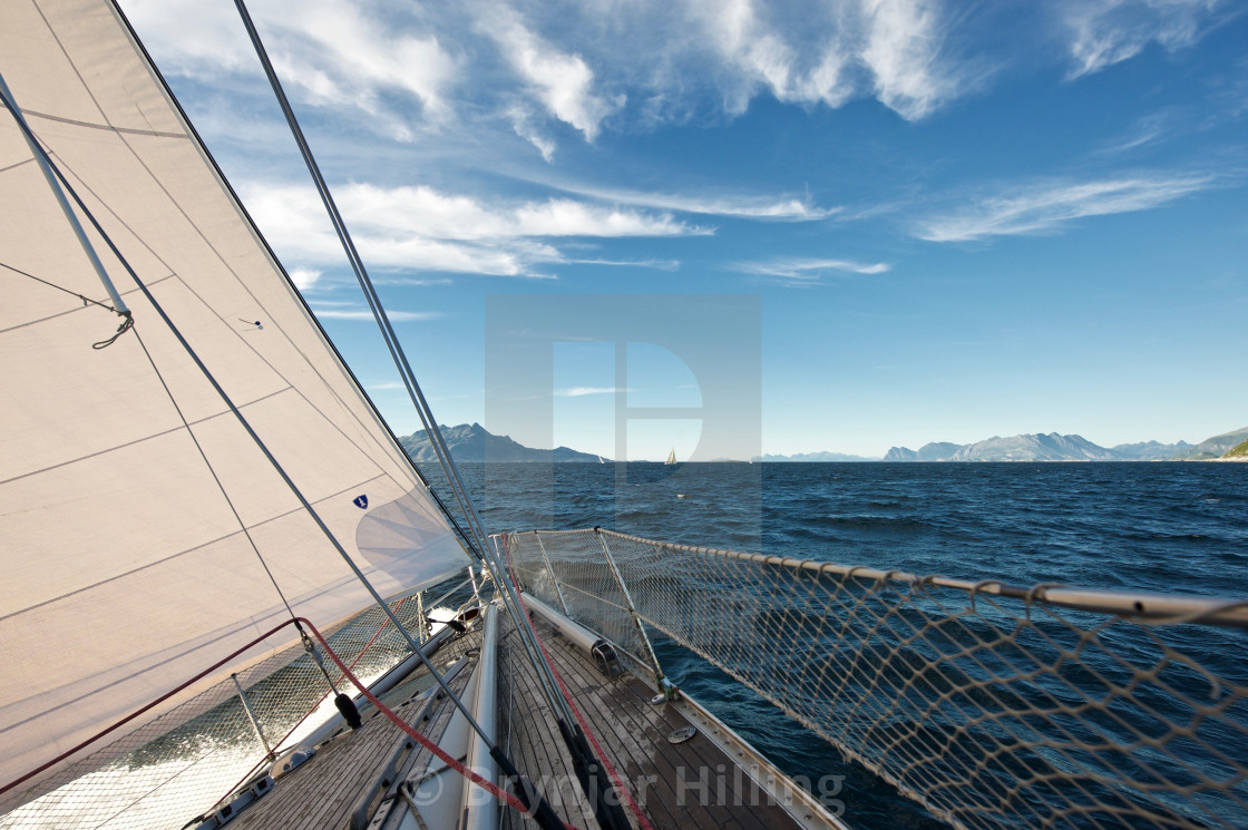 "Sailboat in the arctic" by Brynjar Hilling - $15.44 "Sailboat in the arctic" stock image