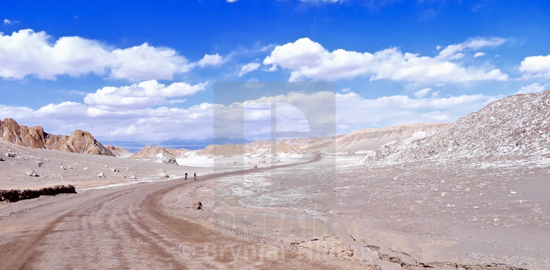 "Road in the desert und blue sky" stock image