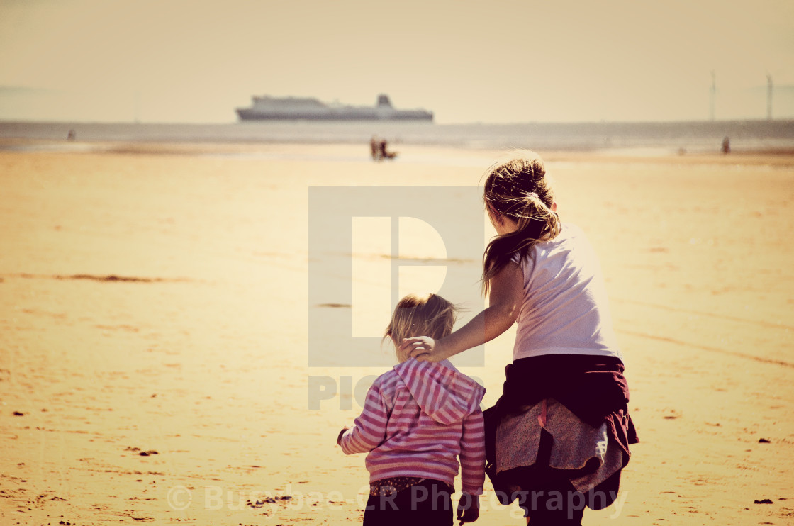 "A day at the beach" stock image