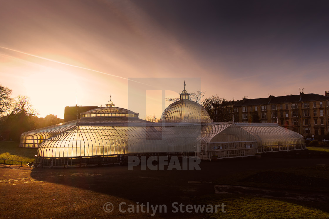 "Botanical Gardens, Glasgow" stock image