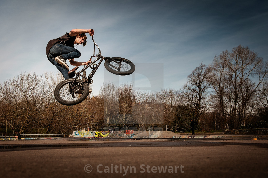 "Catching some Air." stock image