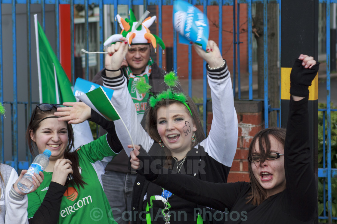 "Celebrating St Patrick's Day" stock image