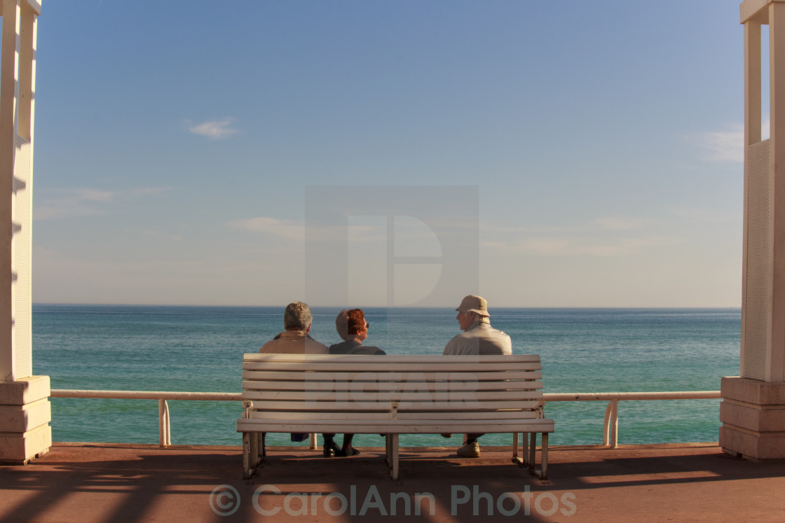 "Catching the rays" stock image