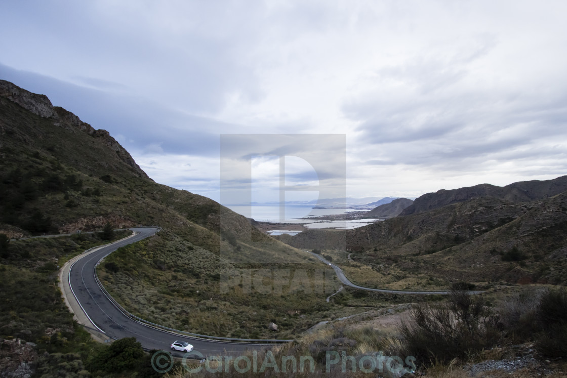 "Along the coast road" stock image