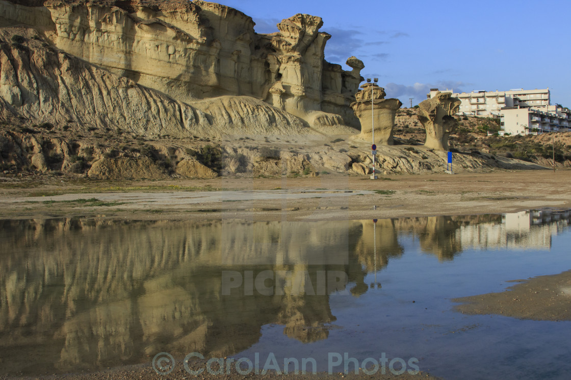 "Wind erosion reflections" stock image