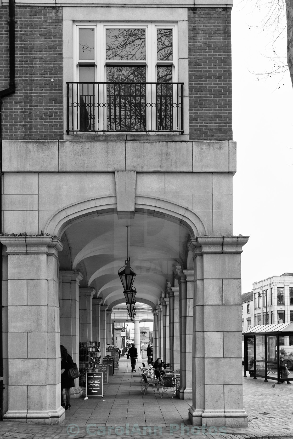 "Underneath the arches" stock image