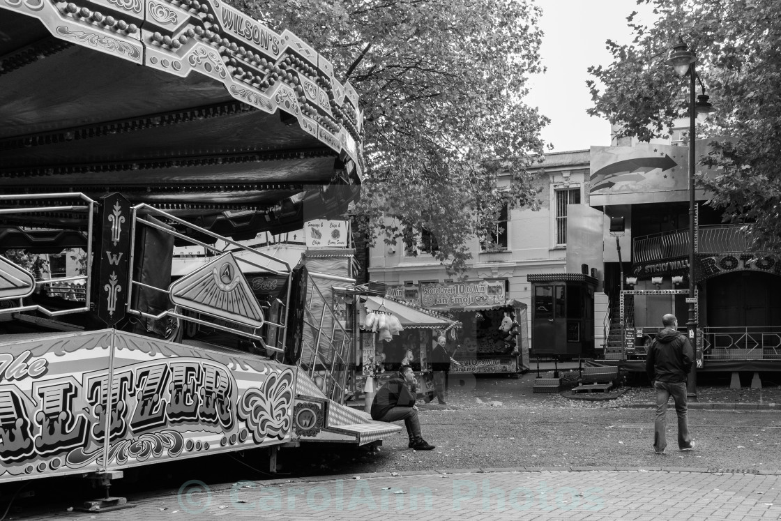 "The fair at lunchtime" stock image