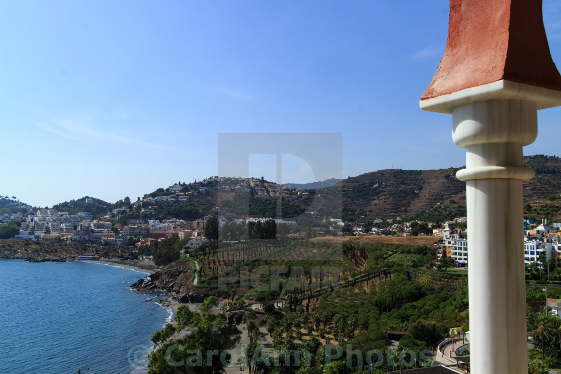 "Looking towards Almuñécar" stock image