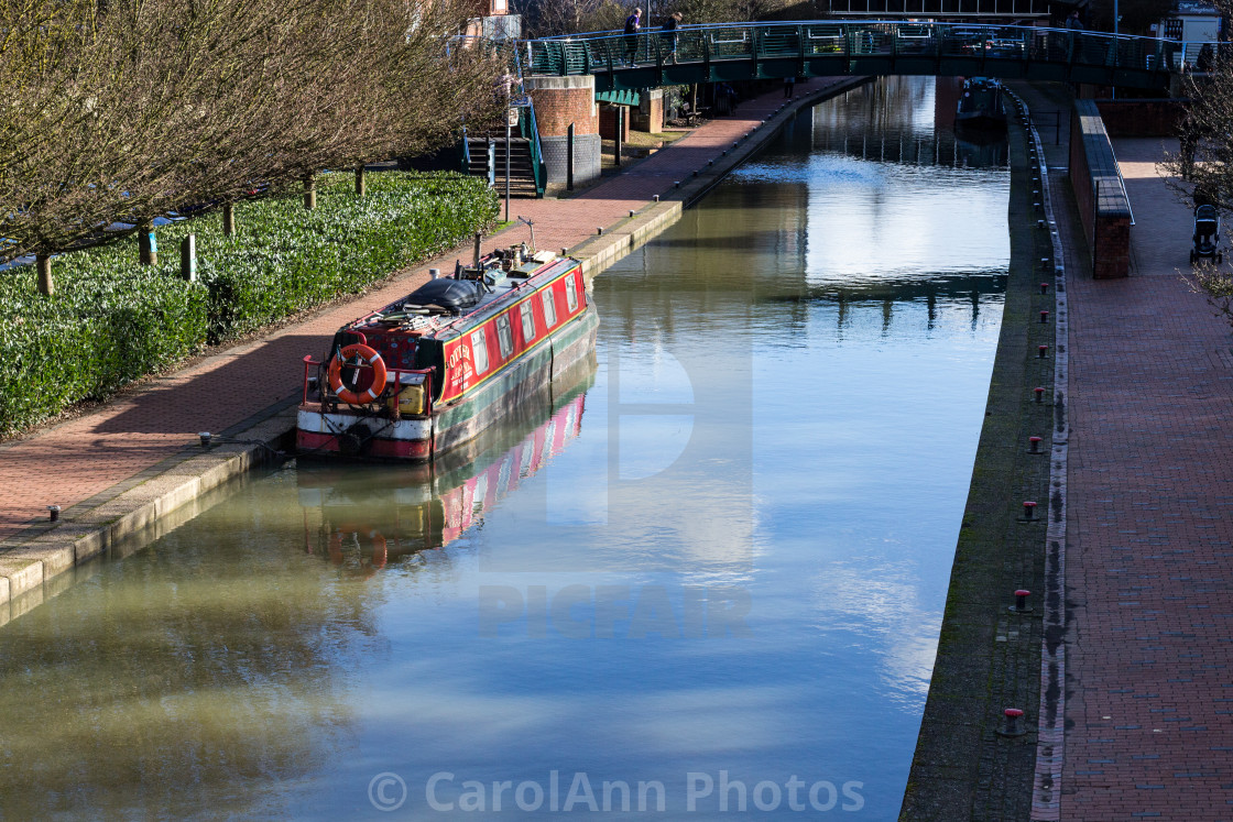 "The Canal between the car parks" stock image