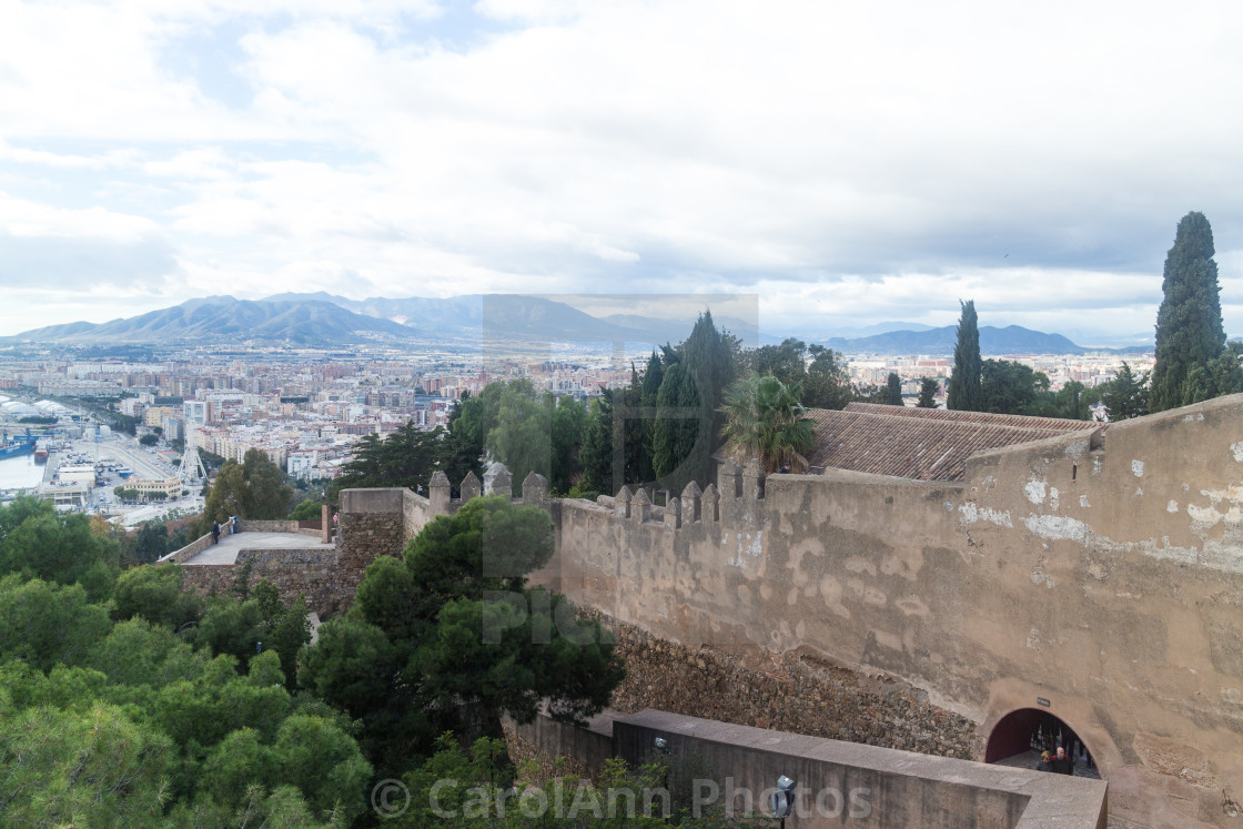 "Castillo de Gibralfaro, Malaga" stock image