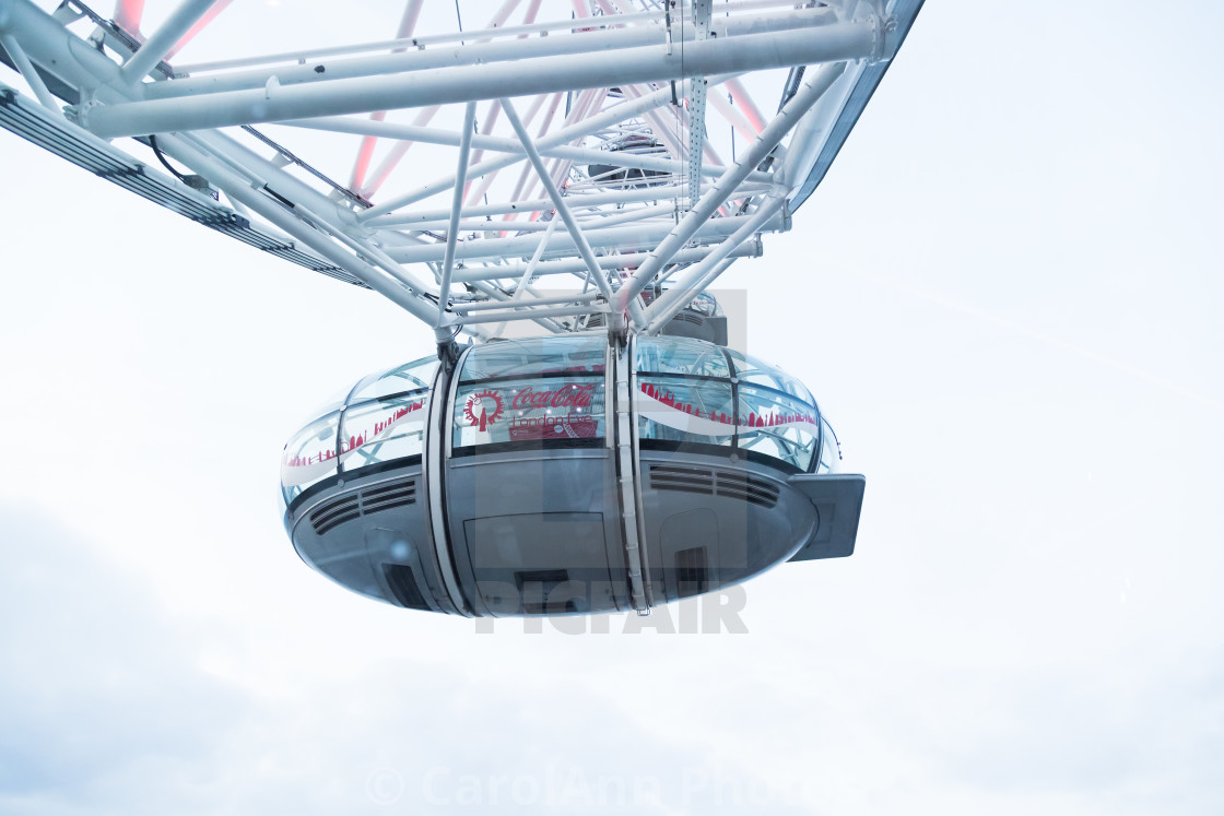 "London Eye: take off" stock image