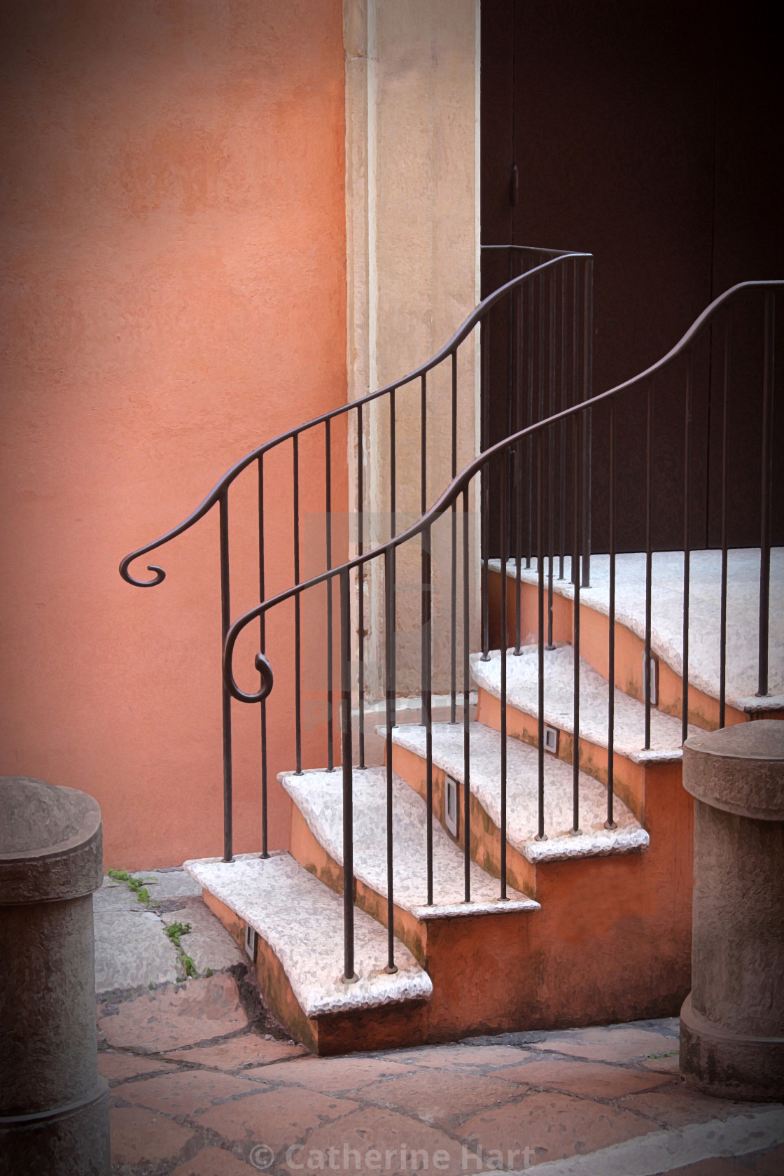 "Steps, Bologna" stock image