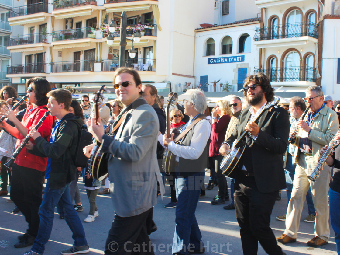 "Jazz Festival procession, Sitges" stock image