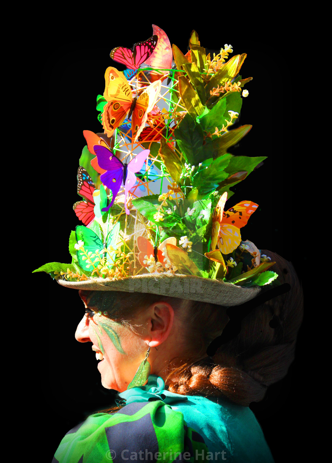 "Sitges Carnival 2019 - the best hat!" stock image