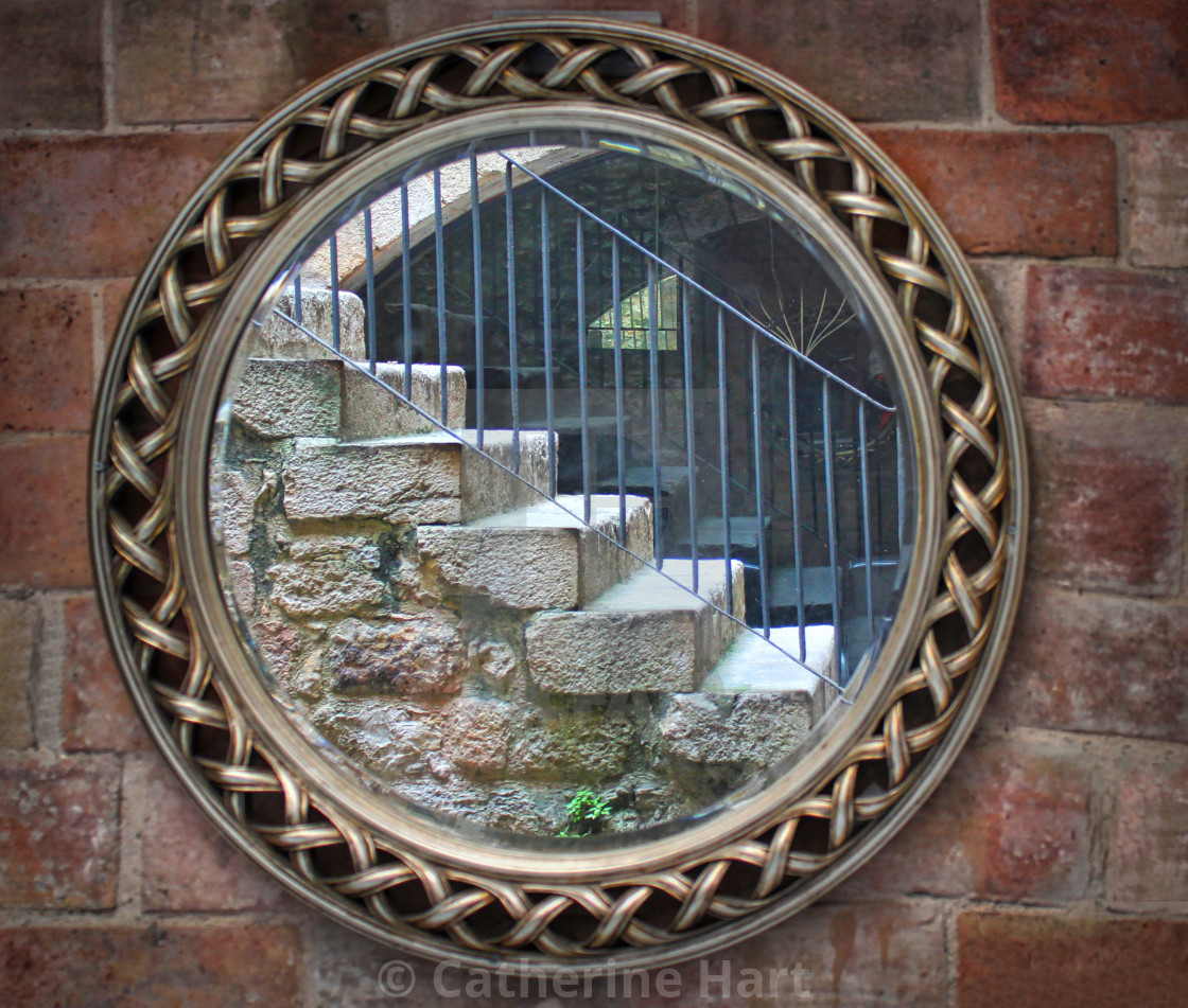 "Reflection of steps" stock image