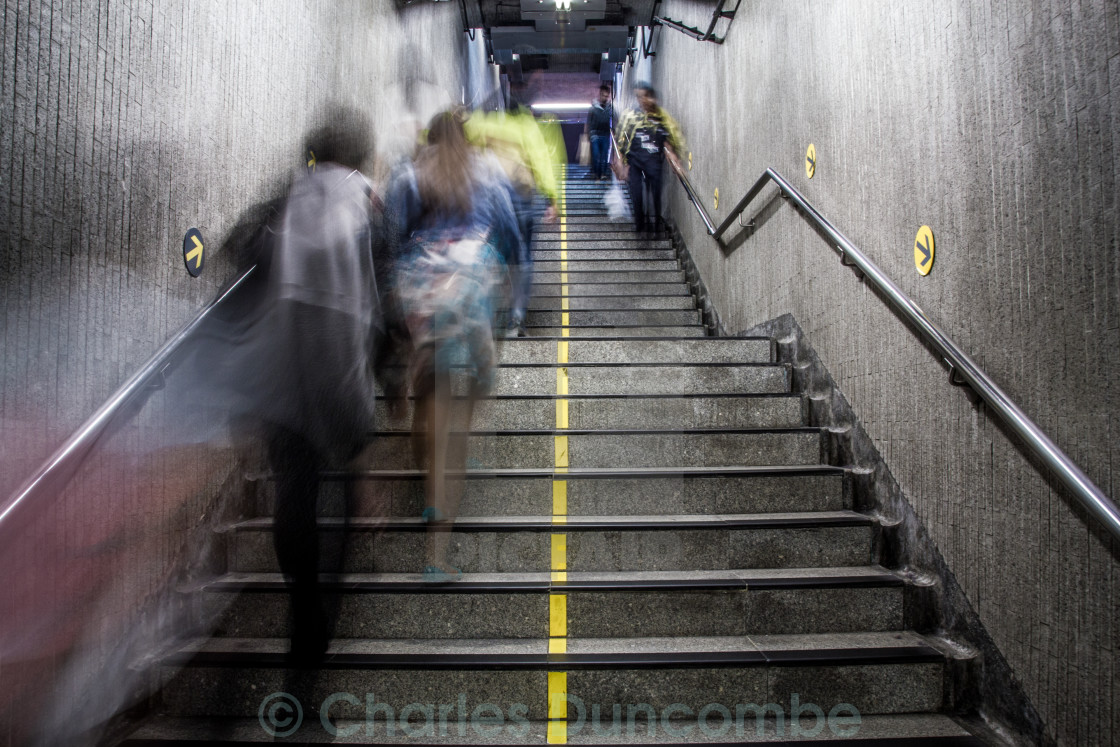 "Keep Left in Hong Kong" stock image