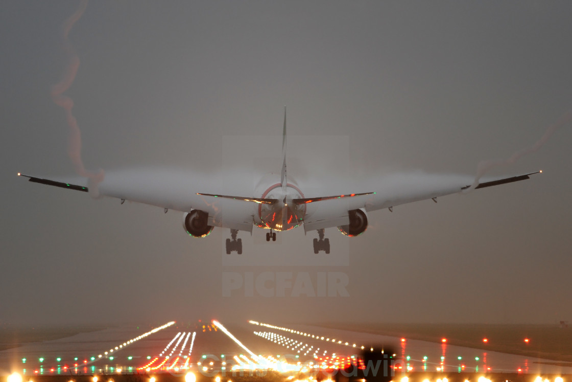 "Emirates Boeing 777" stock image