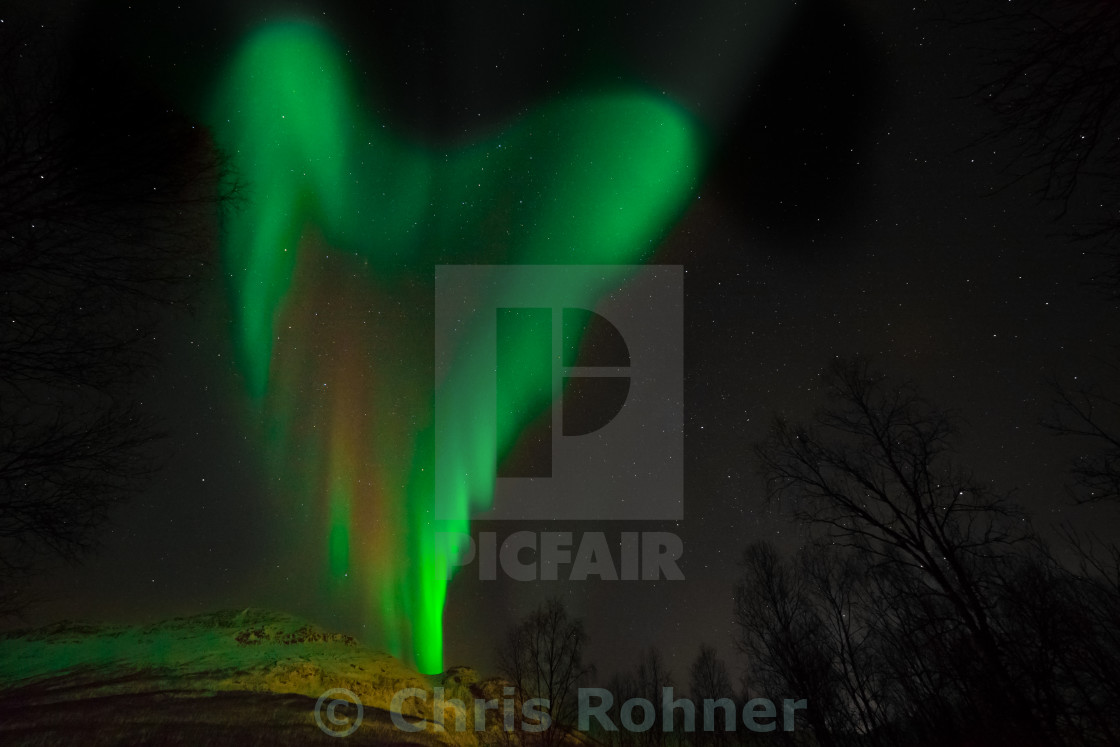 "Aurora heart" stock image