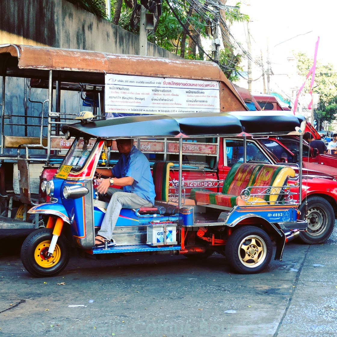 "Tuk-tuk ready to go!" by Christelle Camus-Bouclainville - $7.67 "Tuk-tuk ready to go!" stock image