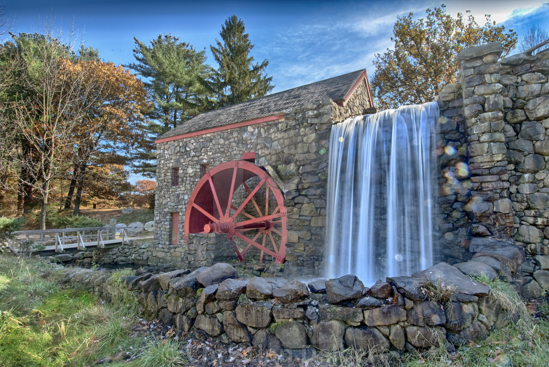 "19th century grist mill" by Christian Delbert - $15.42 "19th century grist mill" stock image