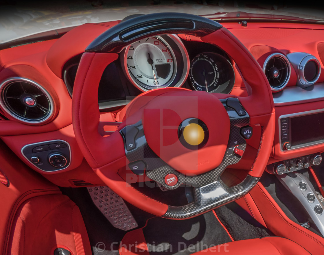 "Italian sportscar interior" by Christian Delbert - $15.42 "Italian sportscar interior" stock image