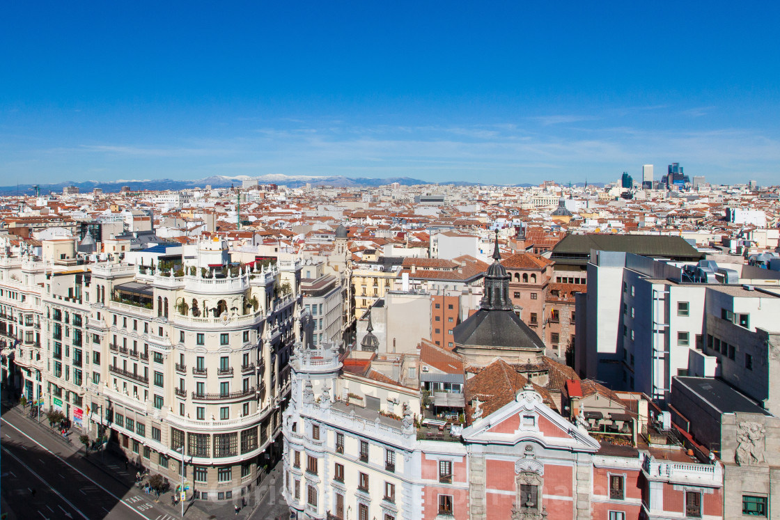 "Miles of Madrid" stock image