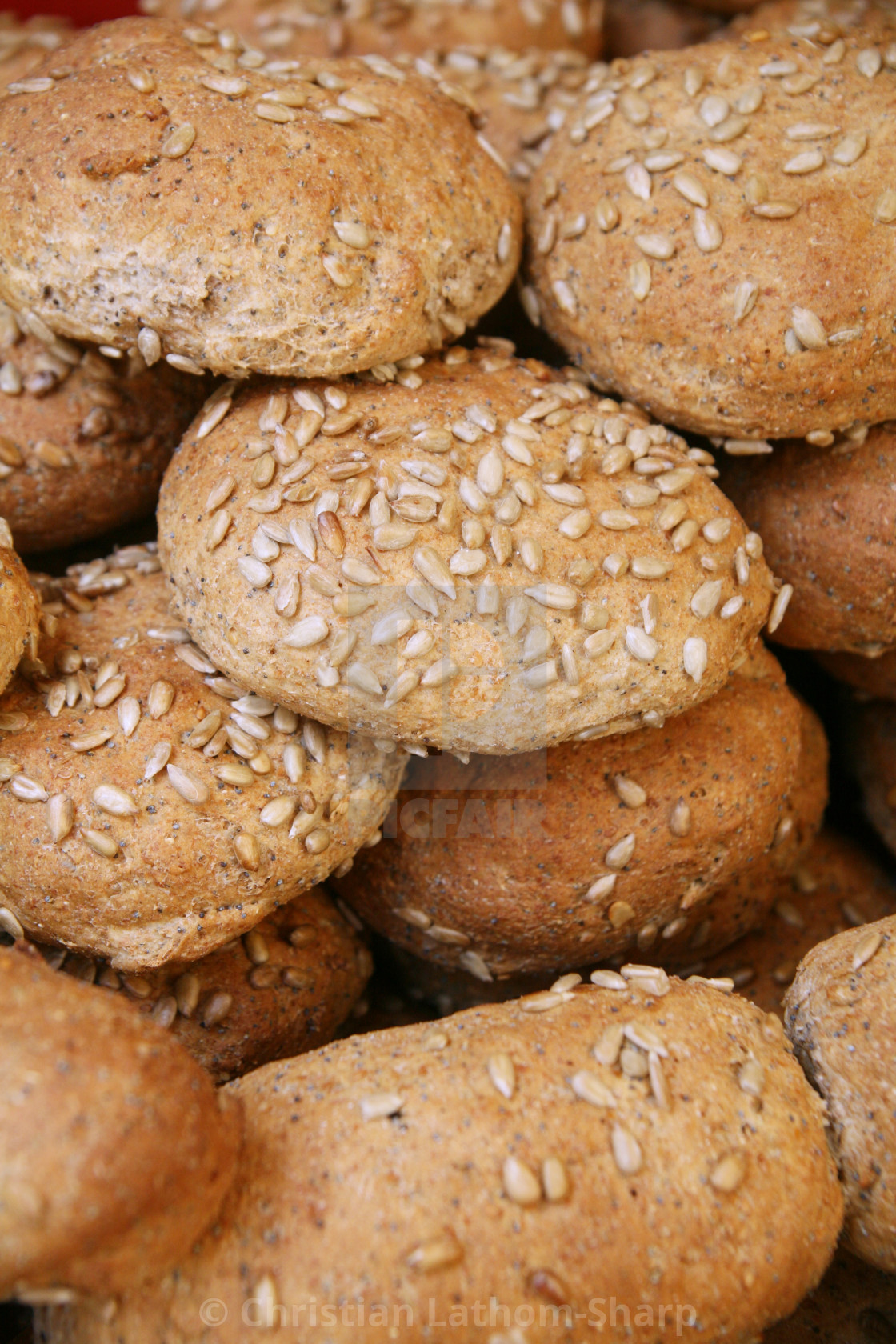 "Seeded Brown Baps" stock image