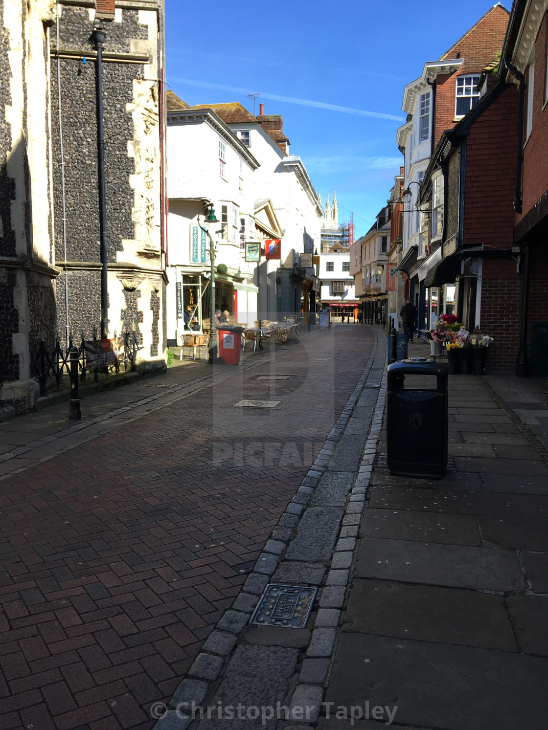 "Empty Streets. Canterbury Kent." stock image