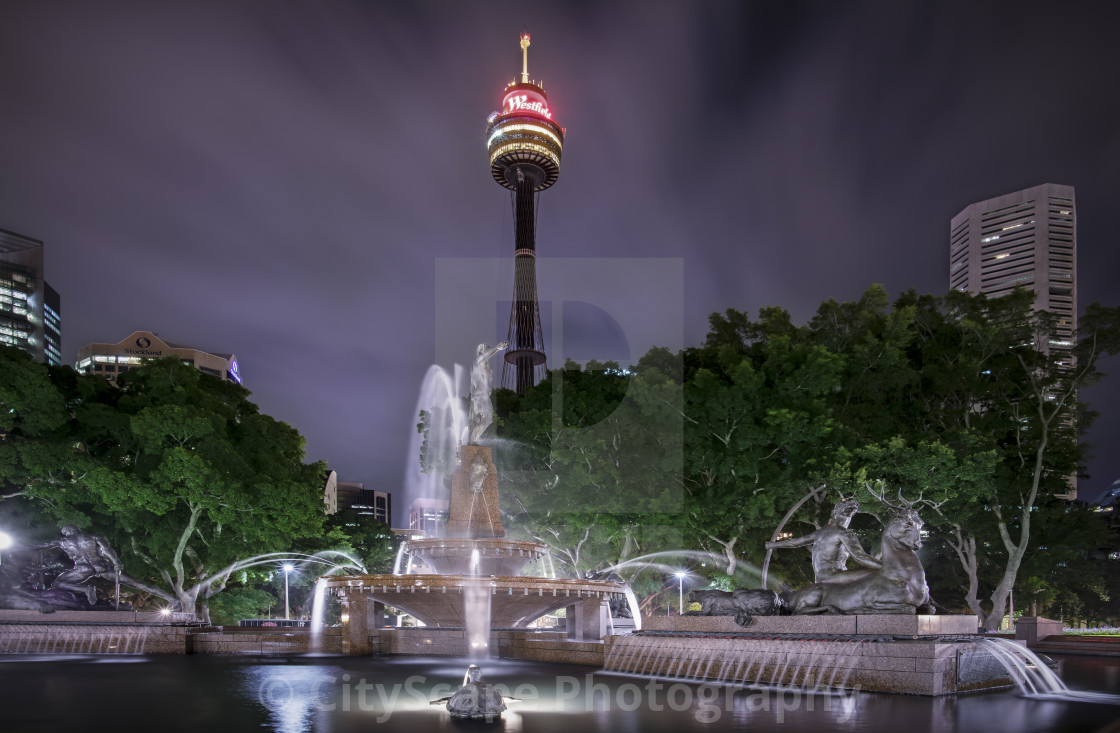 Archibald Fountain Hyde Park Sydney License Download Or Print