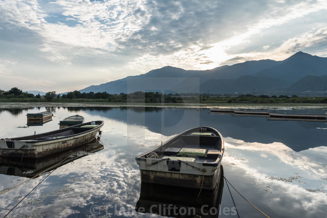 "Lake Biwa, Japan" by Claire Clifton Coles - $44.44 "Lake Biwa, Japan" stock image