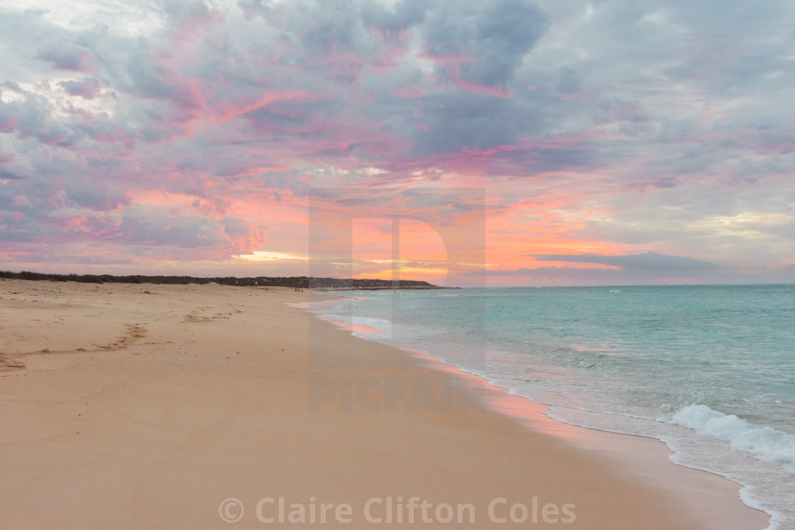 "Sunset on Jacobz Beach" stock image
