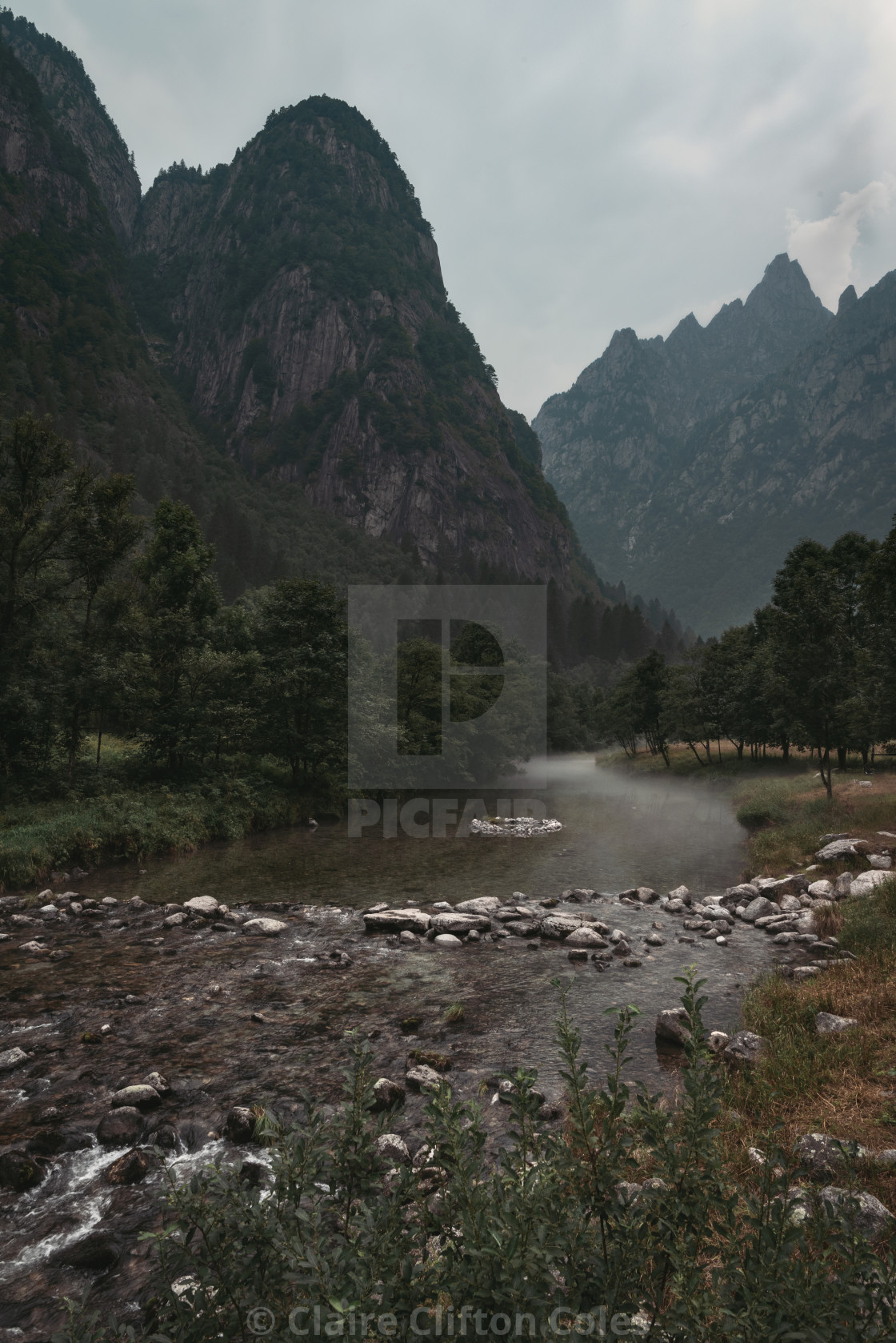 "River in Val Masino" stock image