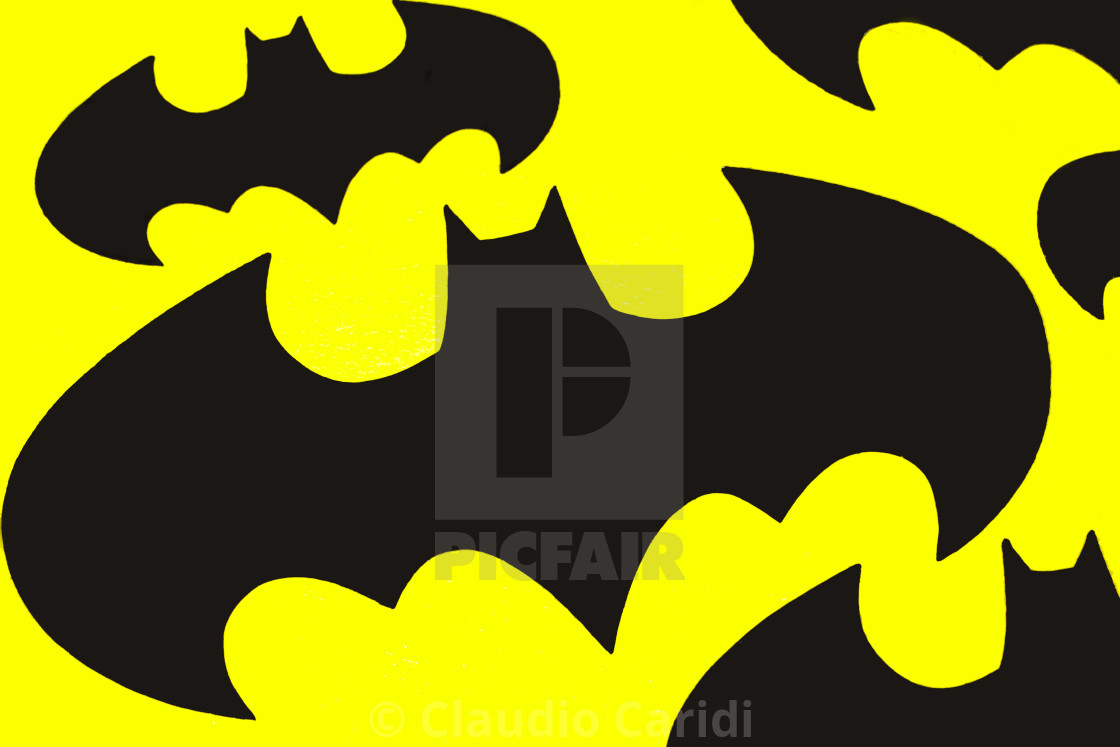 The batman sign on yellow background to celebrate the Batmans 80th birthday. - License, download or print for £ | Photos | Picfair The batman sign on yellow background to celebrate the Batmans 80th birthday. - License, download or print for £ | Photos | Picfair