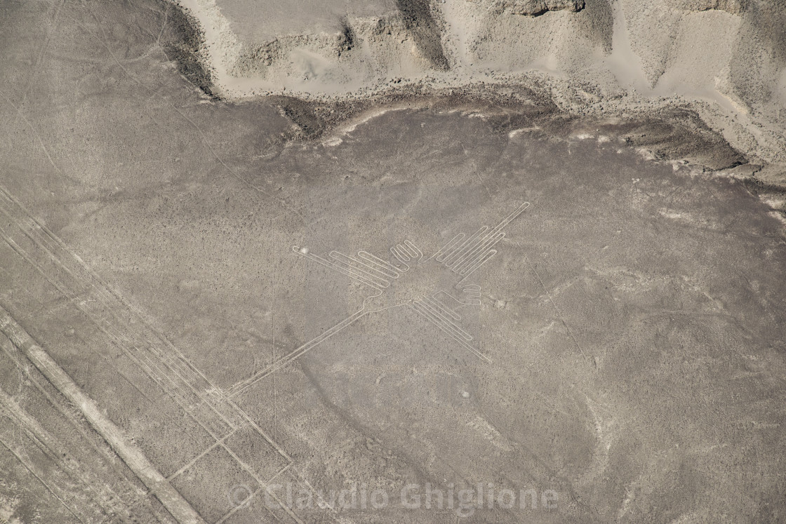 "The Hummingbirds, Lines and Geoglyphs of Nasca and Palpa. Nasca" stock image