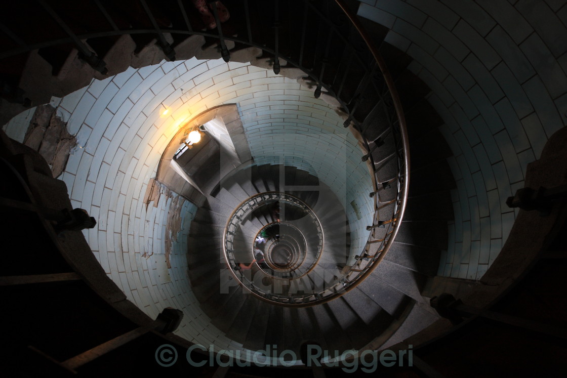 "Eckmul Lighthouse - the spiral staircase" stock image