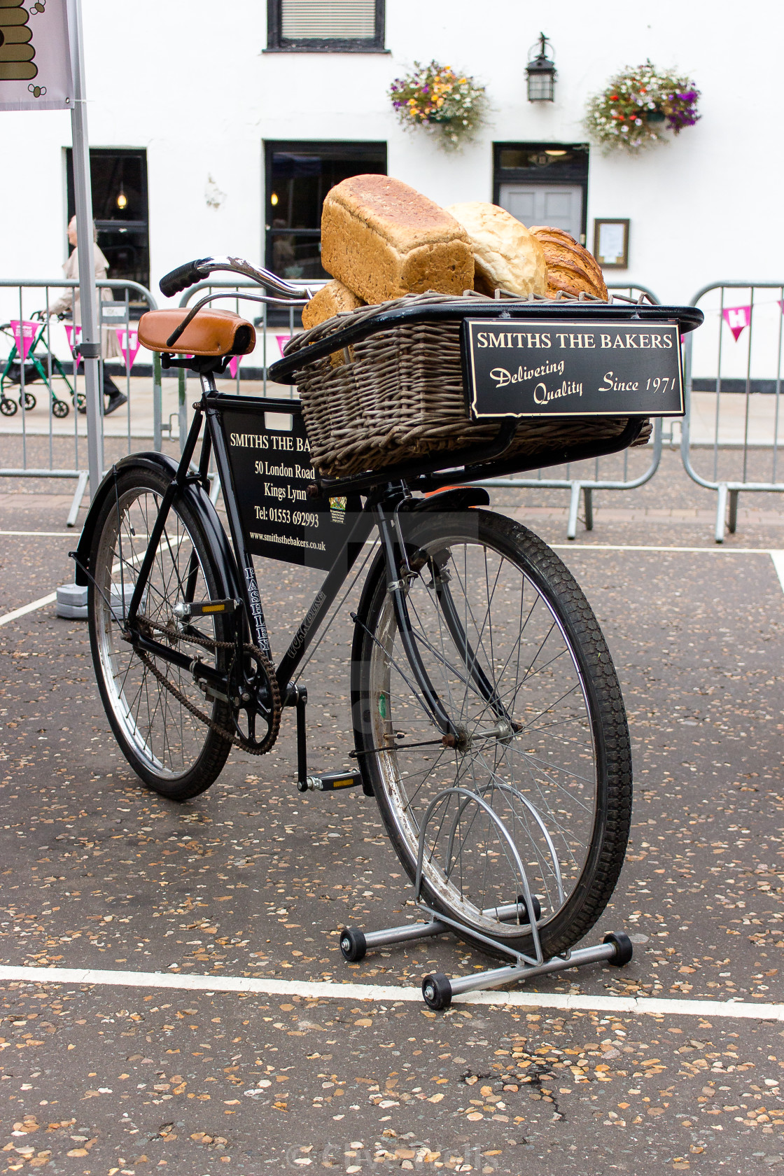 old delivery bike