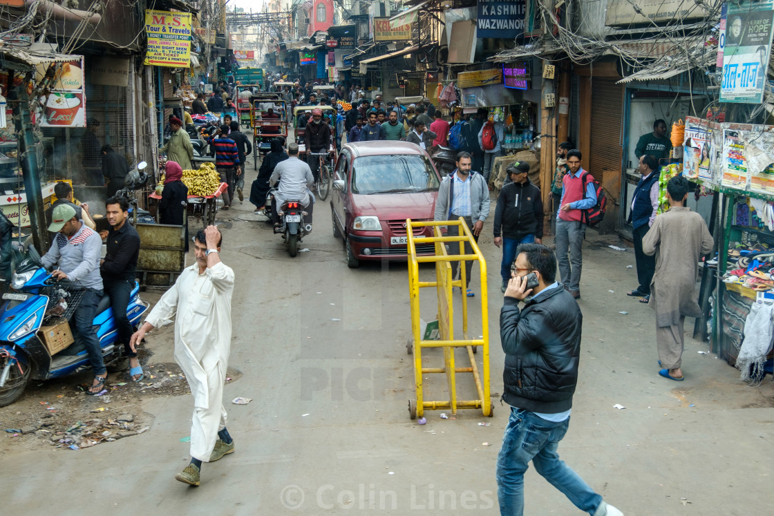 "Street Scene 1." stock image