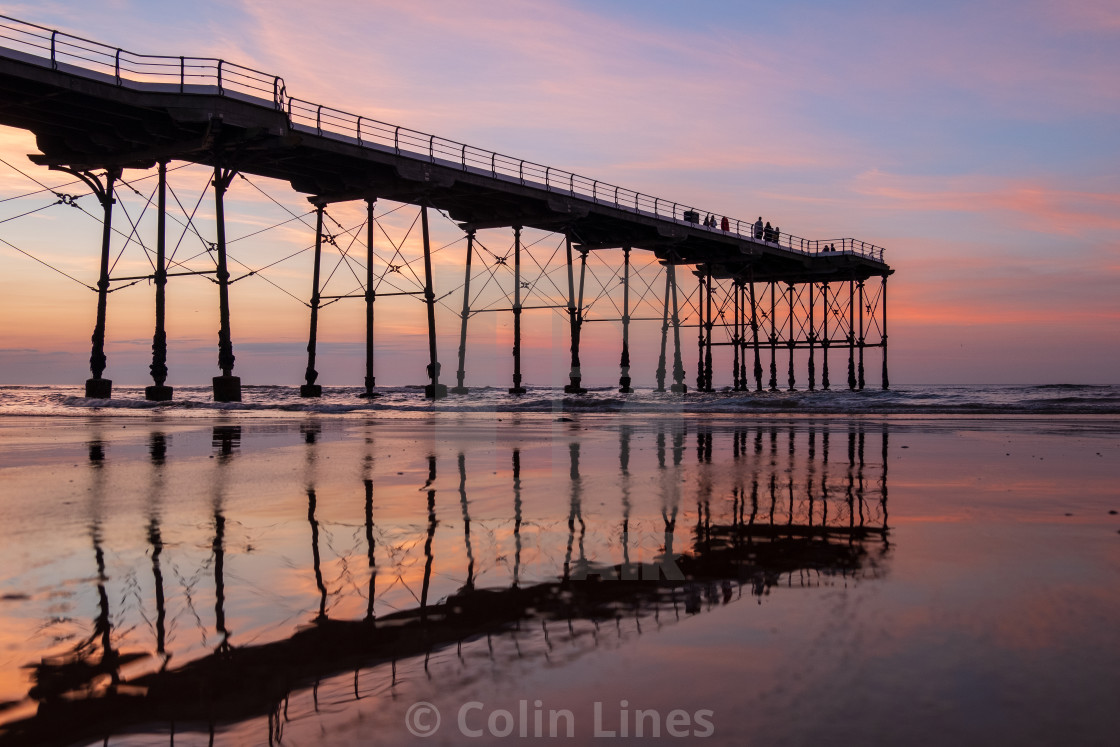 "Low Tide Reflection." stock image