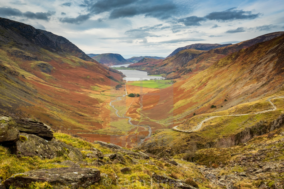 "A View To Buttermere" stock image