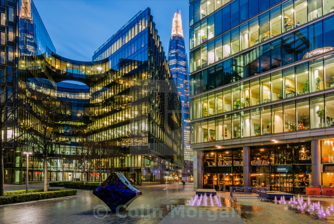 "Glimpse of the Shard" stock image