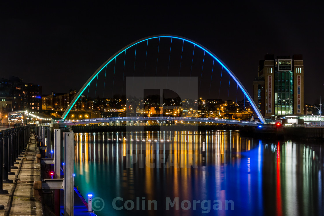 "Millennium Bridge and The Baltic Gateshead." stock image