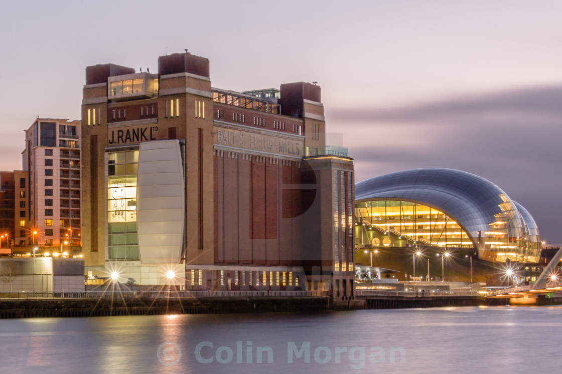 "Baltic Evening on the Tyne" stock image