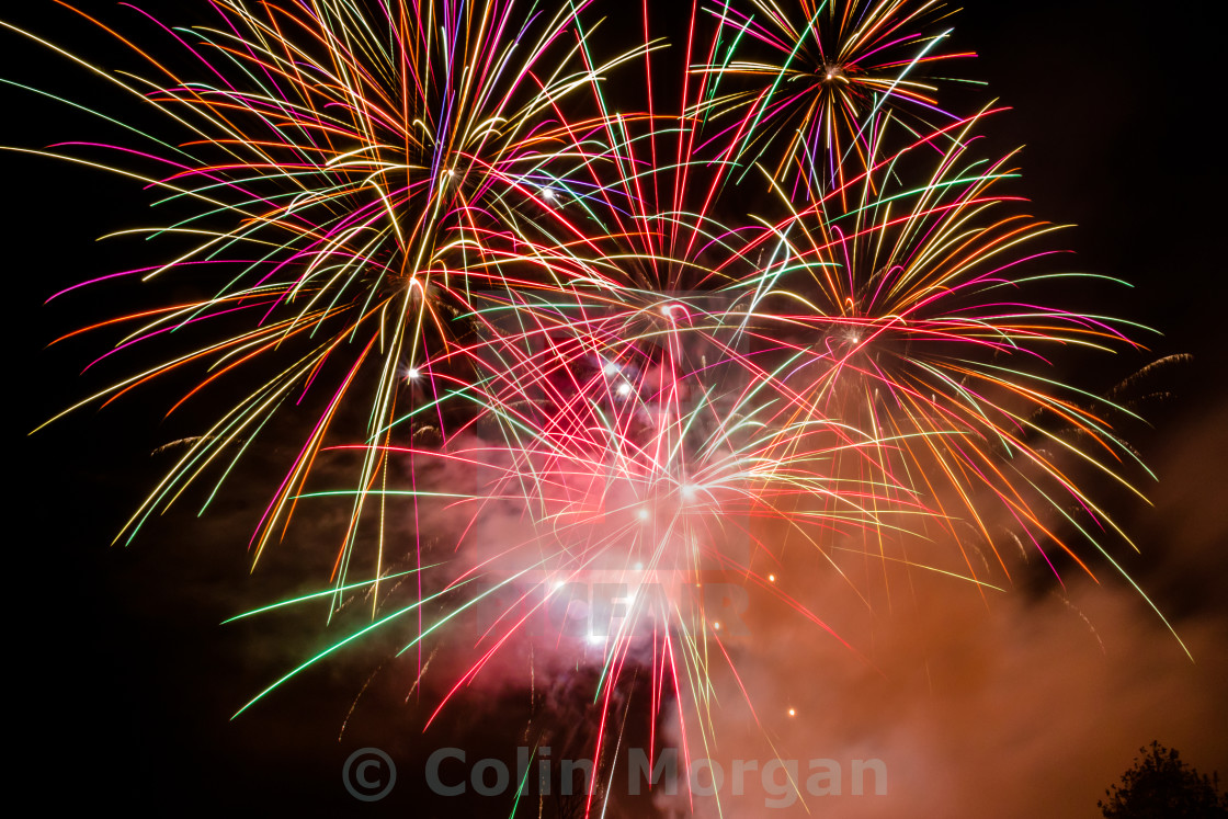 "Fireworks" stock image